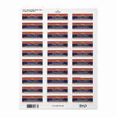 Zand, Zee en meeuwen Retouradres Etiket (Full Sheet)