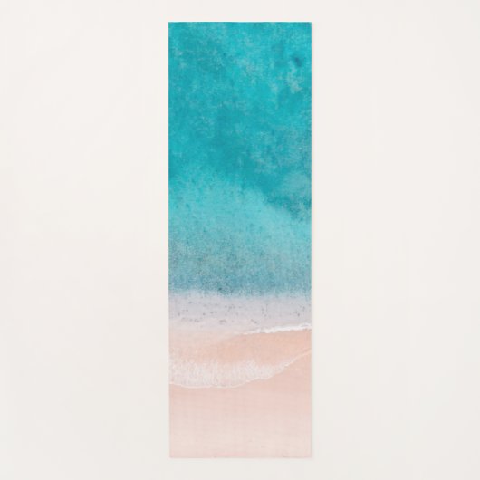 Zand Zee Waves Sjabloon Beach Seaside Fitness Yogamat (Voorkant)