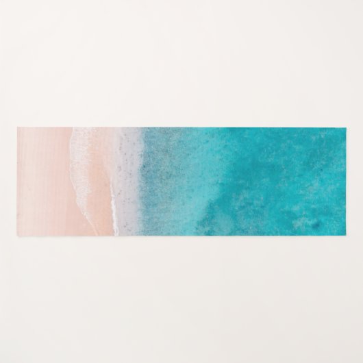 Zand Zee Waves Sjabloon Beach Seaside Fitness Yogamat (Voorkant (horizontaal))