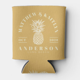 Zand Zonsopgang Tropische Ananas Trouw Crest Blikjeskoeler