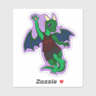 Zandall-drakensticker Sticker