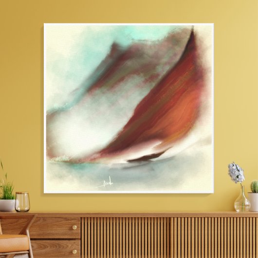 zandbak in het landschapsschilderwerk canvas afdruk (Insitu (Woonkamer))