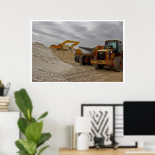 zandbak voor opgroeien poster (Thuiskantoor)