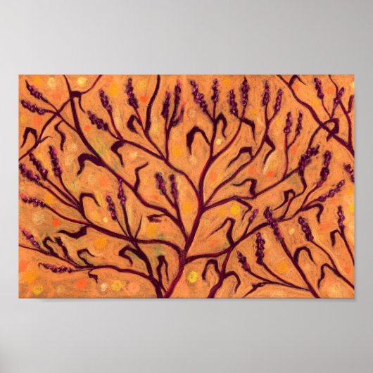 Zandbloem Pepper Wilde bloemen Kunst Poster (Voorkant)