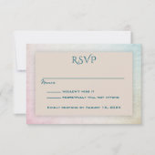 Zandbruine eenvoudige aanwezigheidsbevestiging RSV RSVP Kaartje (Voorkant)