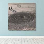 Zandcirkel Canvas #4 (Insitu (Houten vloer))