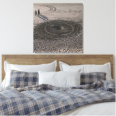 Zandcirkel Canvas #4 (Insitu (Slaapkamer))