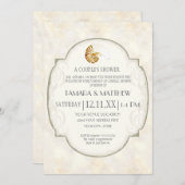 Zanddamast Nautilus Shell Ocean Beach Nautisch Kaart (Voorkant / Achterkant)