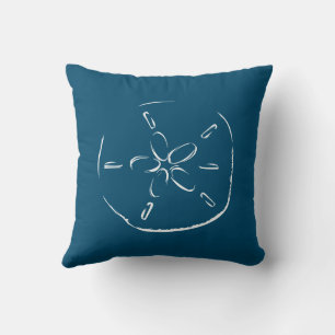Zanddollakketak Blauw Kussen