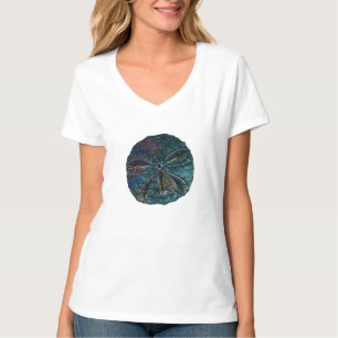 Zanddollar Abstracte Artsy Blue Modern Gift Favor T-shirt