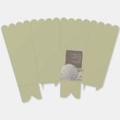 Zanddollar Kant,  Strand Bruiloft Bedankdoosjes (Ongevouwen)