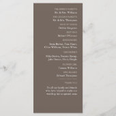 Zanddollar Kant, Strand Bruiloft Programma (Achterkant)