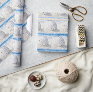 Zanddollar met inspirerende quote cadeaupapier