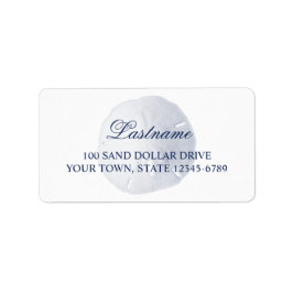 Zanddollar Navy Blue Etiket