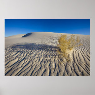Zandduinen bij White Sands National Monument in 3 Poster