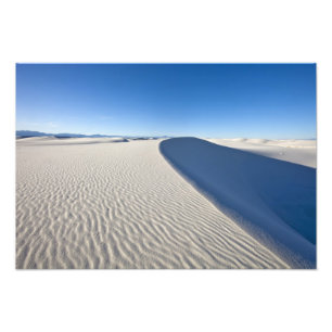 Zandduinen bij White Sands National Monument in Foto Afdruk