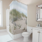 Zandduinen en strandhekken douchegordijn (In situ)