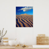 Zandduinen en wolken poster (Keuken)