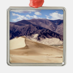 Zandduinen nabij het klooster Samye - Tibet Metalen Ornament