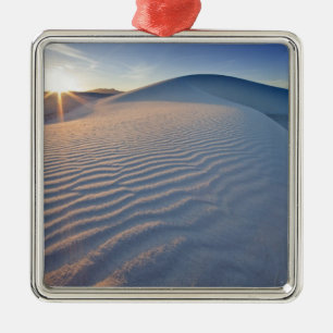 Zandduinen op White Sands National Monument in 5 Metalen Ornament