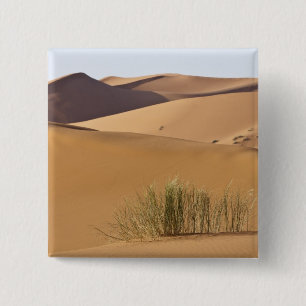 Zandduinen, Saharawoestijn, Marokko Vierkante Button 5,1 Cm