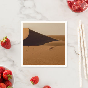 Zandduinen woestijnlandschap servet