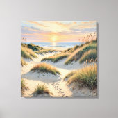 Zandduinvoetafdrukken Canvas Afdruk (Voorkant)