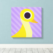 Zander de Eend Canvas Afdruk (Insitu (Houten vloer))