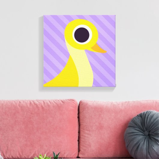 Zander de Eend Canvas Afdruk (Insitu (Woonkamer))