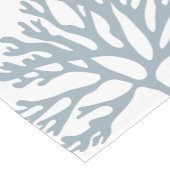 Zanderig Zee koraal silhouetten Korte Tafelloper (Hoek)