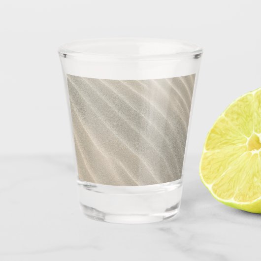Zandgolven Shot Glas (Voorkant)