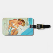 Zandhart omhoog bagagelabel (Voorkant horizontaal)