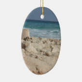 zandkasteel keramisch ornament (Rechts)