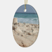 zandkasteel keramisch ornament (Links)