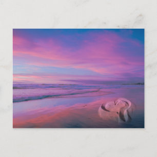 Zandkasteel van de liefde briefkaart