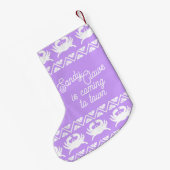 Zandklauwen nautische krab kleine kerstsok (Achterkant (Hangend))