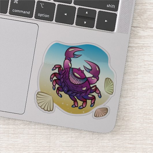 Zandkrab Sticker (Detail)