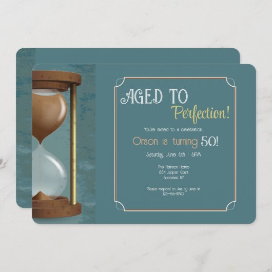 Zandloper Kaart (Voorkant / Achterkant)