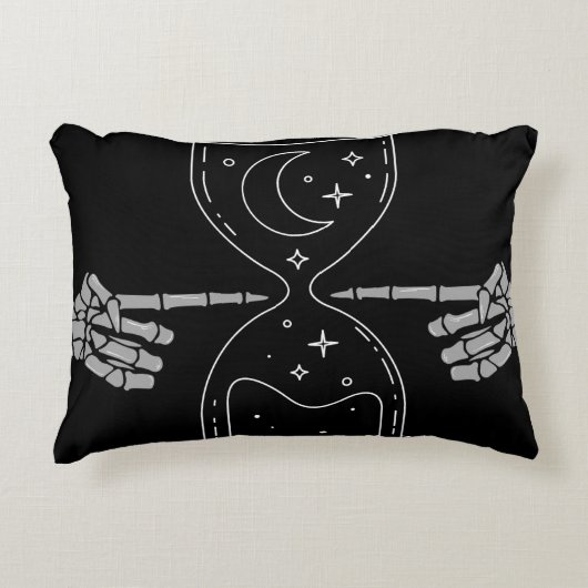 zandloper met doodskussen accent kussen (Voorkant)