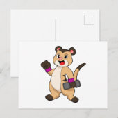 Zandmeerkat met Hanteerbaar Briefkaart (Voorkant / Achterkant)