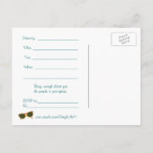 Zandoceaan, Uitnodiging voor strandfeest, briefkaa (Achterkant)