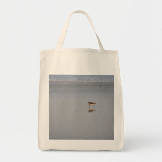 Zandpiper Running Beach Natuur Wildlife Foto Tote Bag