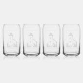 Zandpunt Vuurtoren kan glas (Achterkant)