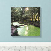 zandpuntspoor canvas afdruk (Insitu (Houten vloer))