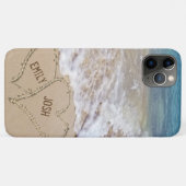 Zandspierhart met namen Case-Mate iPhone case (Achterkant (horizontaal))