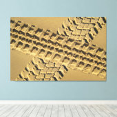 ZANDSPOREN 32x48 Canvas Afdruk (Insitu (Houten vloer))