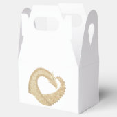 Zandsteenhartdraak op wit bedankdoosjes (Geopend)