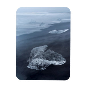 Zandstrand en ijs, IJsland Magneet