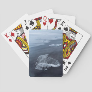 Zandstrand en ijs, IJsland Pokerkaarten