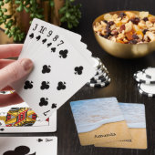 Zandstrand met schuimig Surf Pokerkaarten (Insitu)